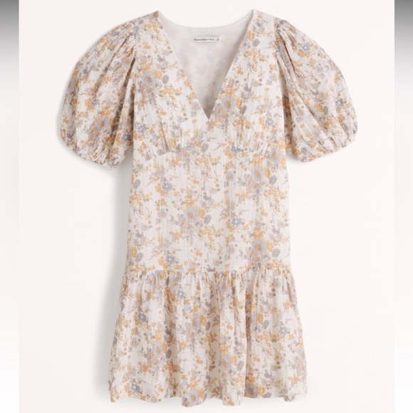 Abercrombie & Fitch Dresses & Skirts - Abercrombie & Fitch Y2K Boho Cottage Core Floral  Coastal Mini Dress  Sz Small